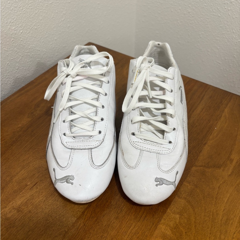 Puma Speedcat White/Silver/Cream bottom